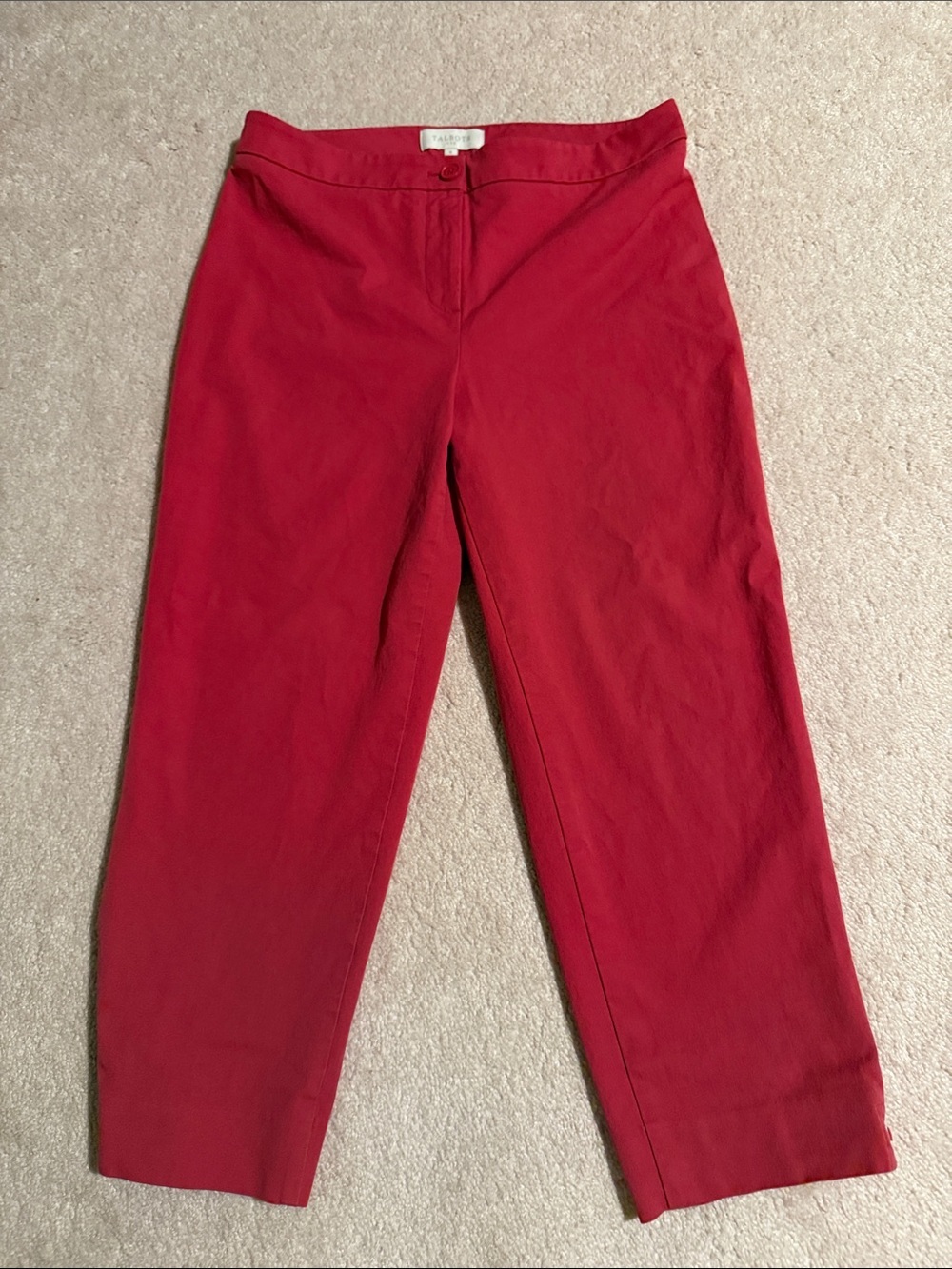Talbots Crimson Straight-Leg Pants